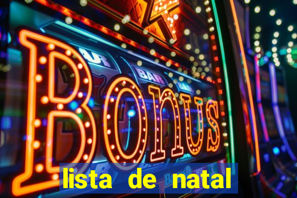 lista de natal para imprimir